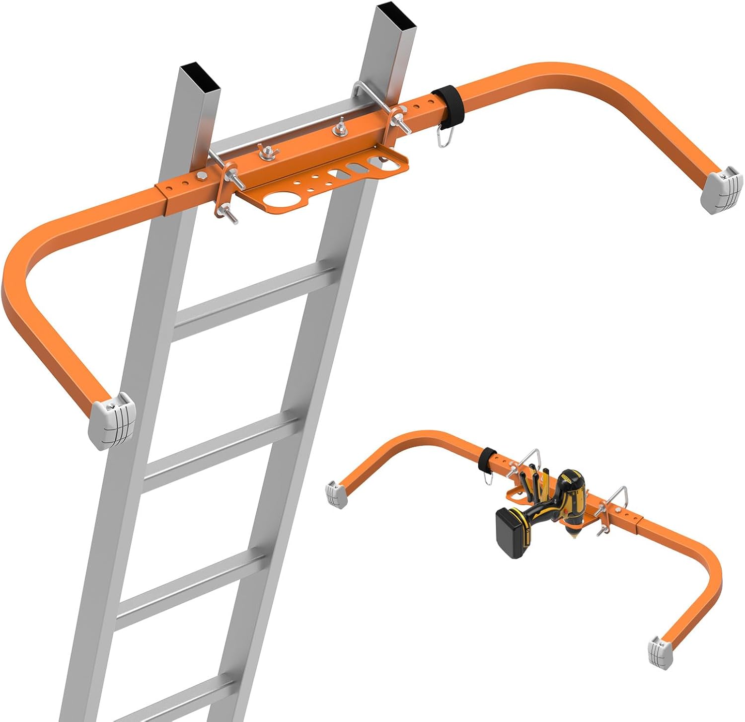 Emeroll Ladder Stabilizer with Tool Tray - Heavy Duty