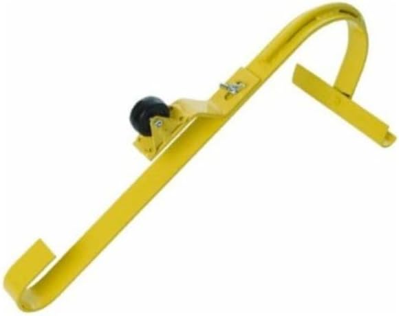Heavy-Duty Roof Ridge Ladder Hook - Yellow