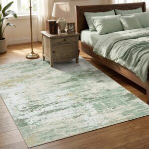 LEDODO Modern Washable Rug, Soft Low Pile, Non-Slip