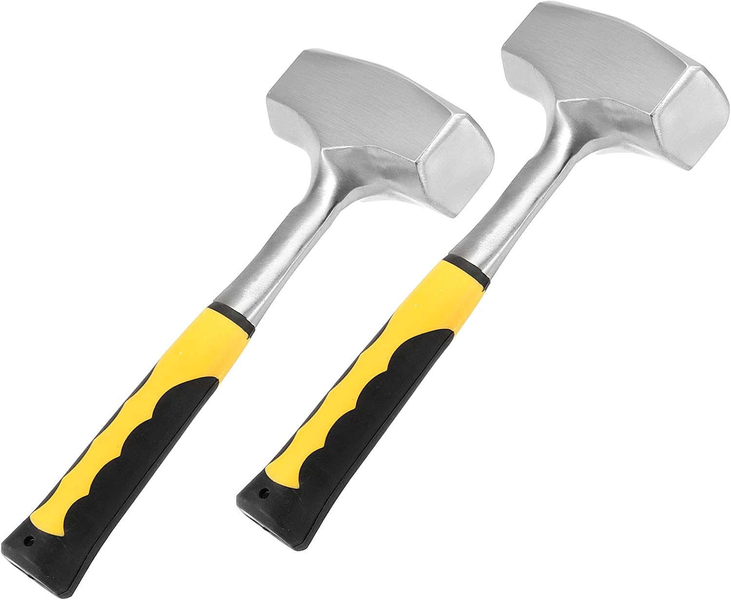2-Pack 11" 4 lb Sledge Hammers – Forged Steel, Anti-Slip Grip
