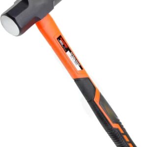 Edward Tools Sure Strike 3 lb Sledge Hammer - Heavy-Duty Steel Head