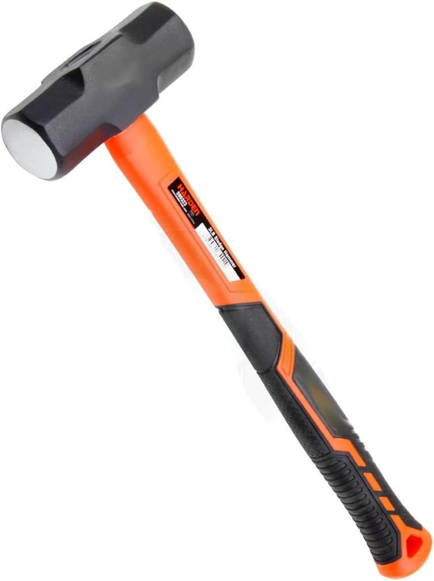 Edward Tools Sure Strike 3 lb Sledge Hammer - Heavy-Duty Steel Head