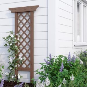 Vita Ridgewood Cedar Trellis, 34x73in, Dark Brown