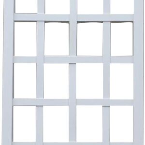 DuraTrel Cambridge Vinyl Trellis, 28" x 75", White
