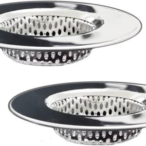 Seatery Tub Drain Strainers (Pack of 2) - Stainless Steel