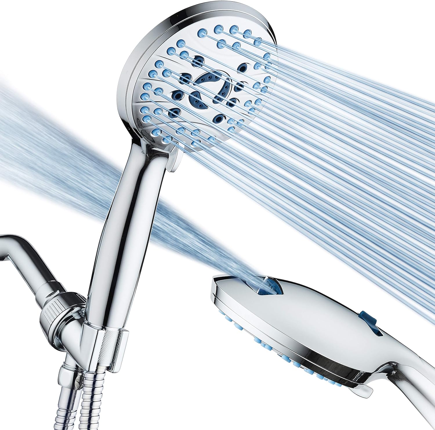 Hotel Spa 8-Setting Handheld Shower Head w/ Power Wash