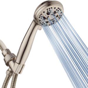 AquaDance 6-Setting Handheld Shower Head, Brushed Nickel