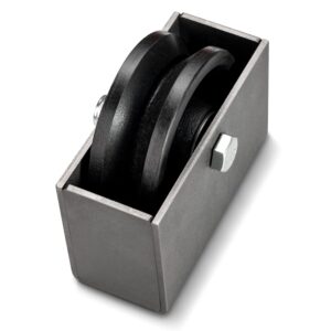 4" x 1.5" V-Groove Gate Wheel Kit - 600 lbs Capacity