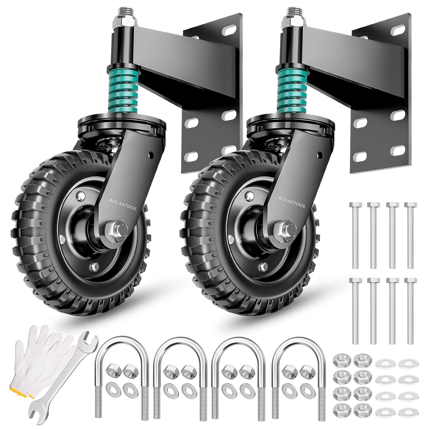Heavy-Duty Gate Wheel, 2-Pack, 6"