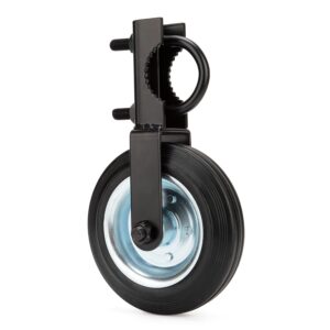 Black Gate Support Wheel for Metal Swing Gates 1-5/8"–2" Frames
