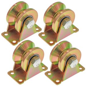 Skelang 2" V-Groove Wheels - Heavy Duty, 2500 Lbs - Pack of 4