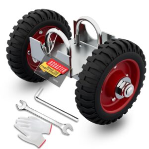 6" Heavy-Duty Rubber Gate Wheel - Fits Metal Gates