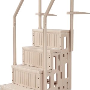 VEVOR Pool Ladder 4-Step, 400 lb Capacity, Taupe