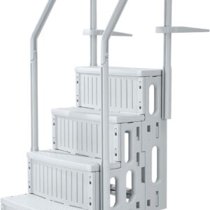 VEVOR 4-Step Pool Ladder, 54" Grey, 400 lbs Capacity