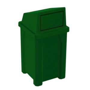 Campus Collection 32 Gal. Recycled Trash Can - Green Granite