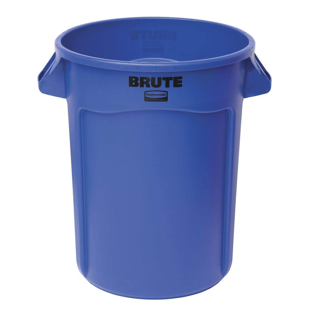 32-Gal. Blue Brute Trash Receptacle (No Lid)