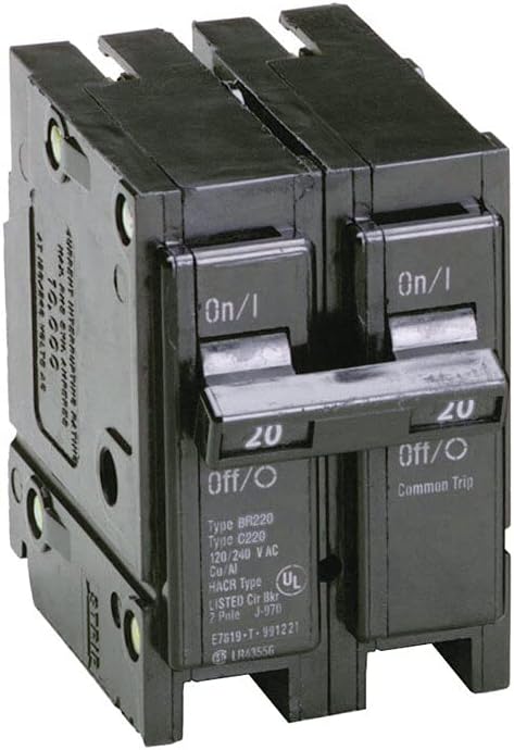 Eaton BR220 20 Amp Double Pole Circuit Breaker