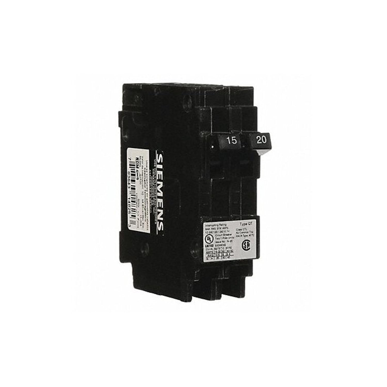 Siemens Q1520 15/20 Amp QT Circuit Breaker
