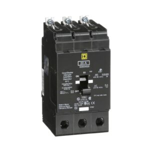 Square D EDB34020 20A 3-Pole Circuit Breaker