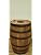 Whiskey Barrel Trash Can with Rope Handles & Liner