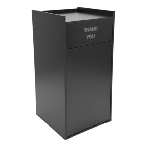 Commercial 30-Gal Wooden Trash Can Cabinet