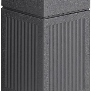 Safco 30-Gal Canmeleon Trash Can, Black, Indoor/Outdoor
