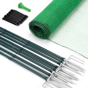 Forvenora 40in x 50ft Temporary Fence for Dogs & Garden