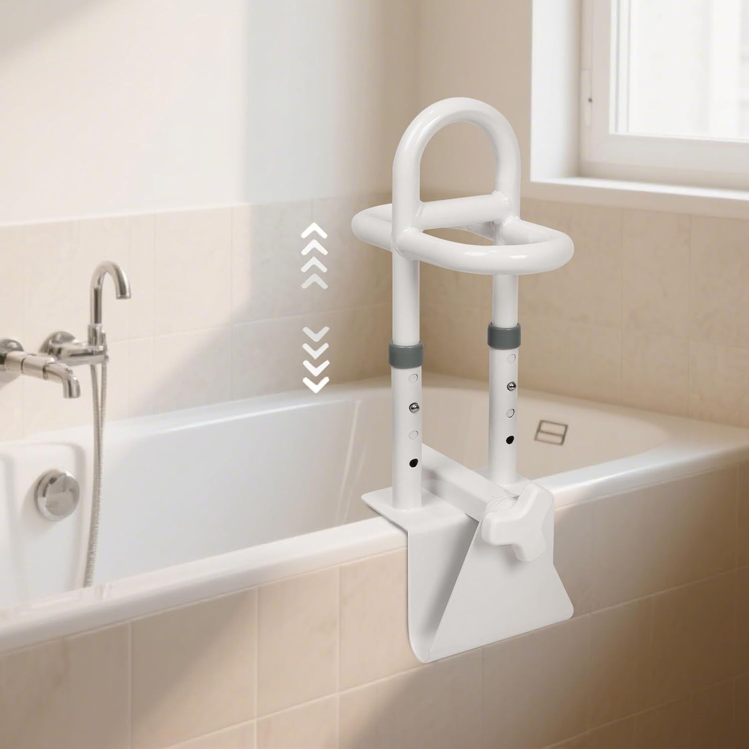 YEEGO DIRECT Bathtub Safety Rail - Adjustable Grab Bars for Seniors