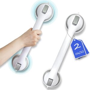 NCXSL Suction Grab Bars for Shower, 2-Pack 16" Handles