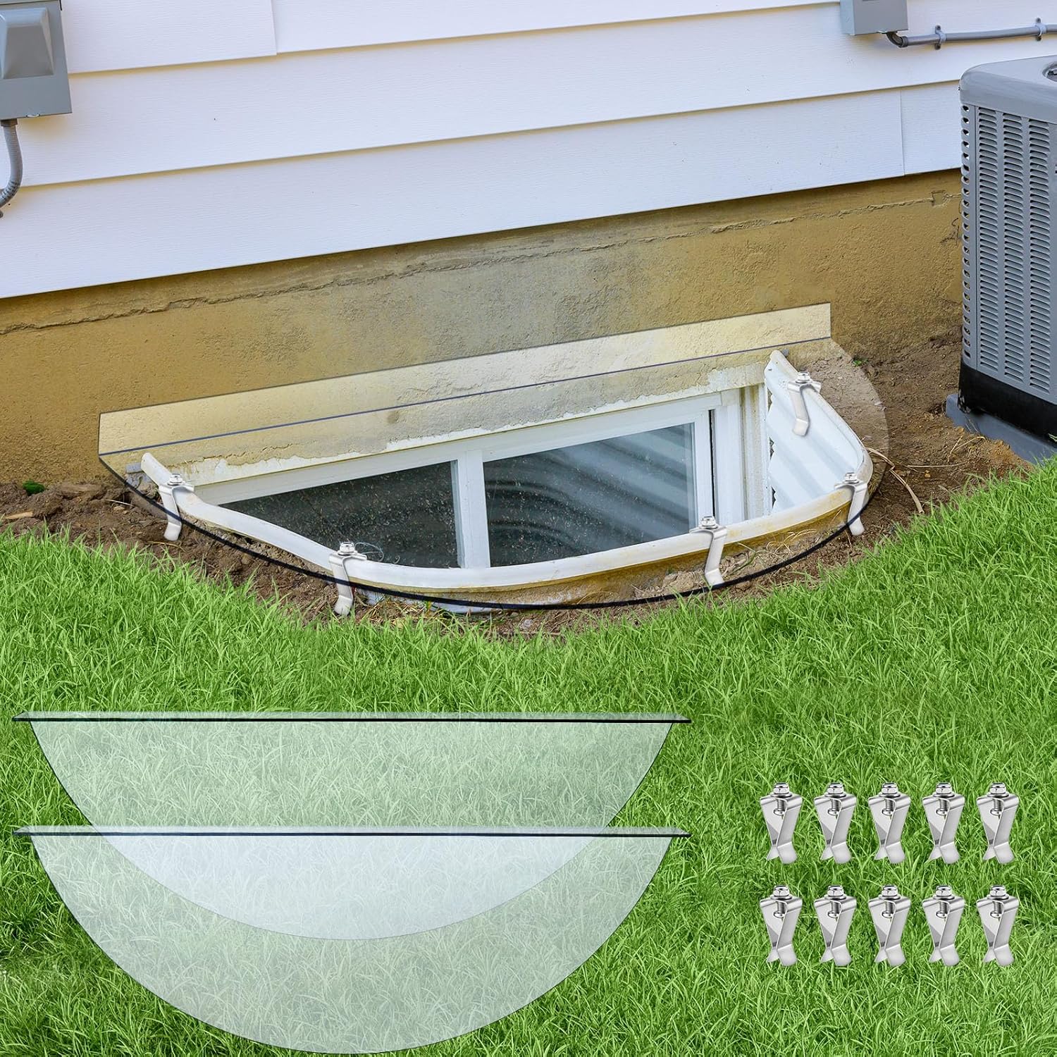 Vercraft 39" Basement Window Well Covers (2-Pack)