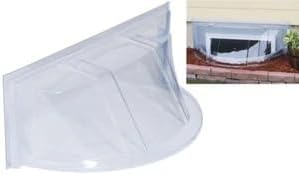 White Round Window Well Cover 39" x 17" x 15" - 1 Pack