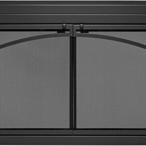 UniFlame Gerri Black Fireplace Doors - Small
