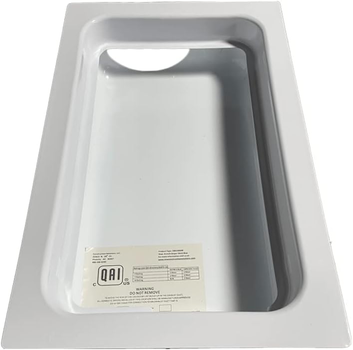 DBX1000M Metal Dryer Vent Box with Trim Ring - 2x4"