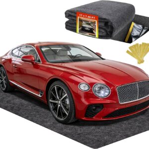 Heavy-Duty Garage Floor Mat 17' x 7.45' - Absorbent & Waterproof