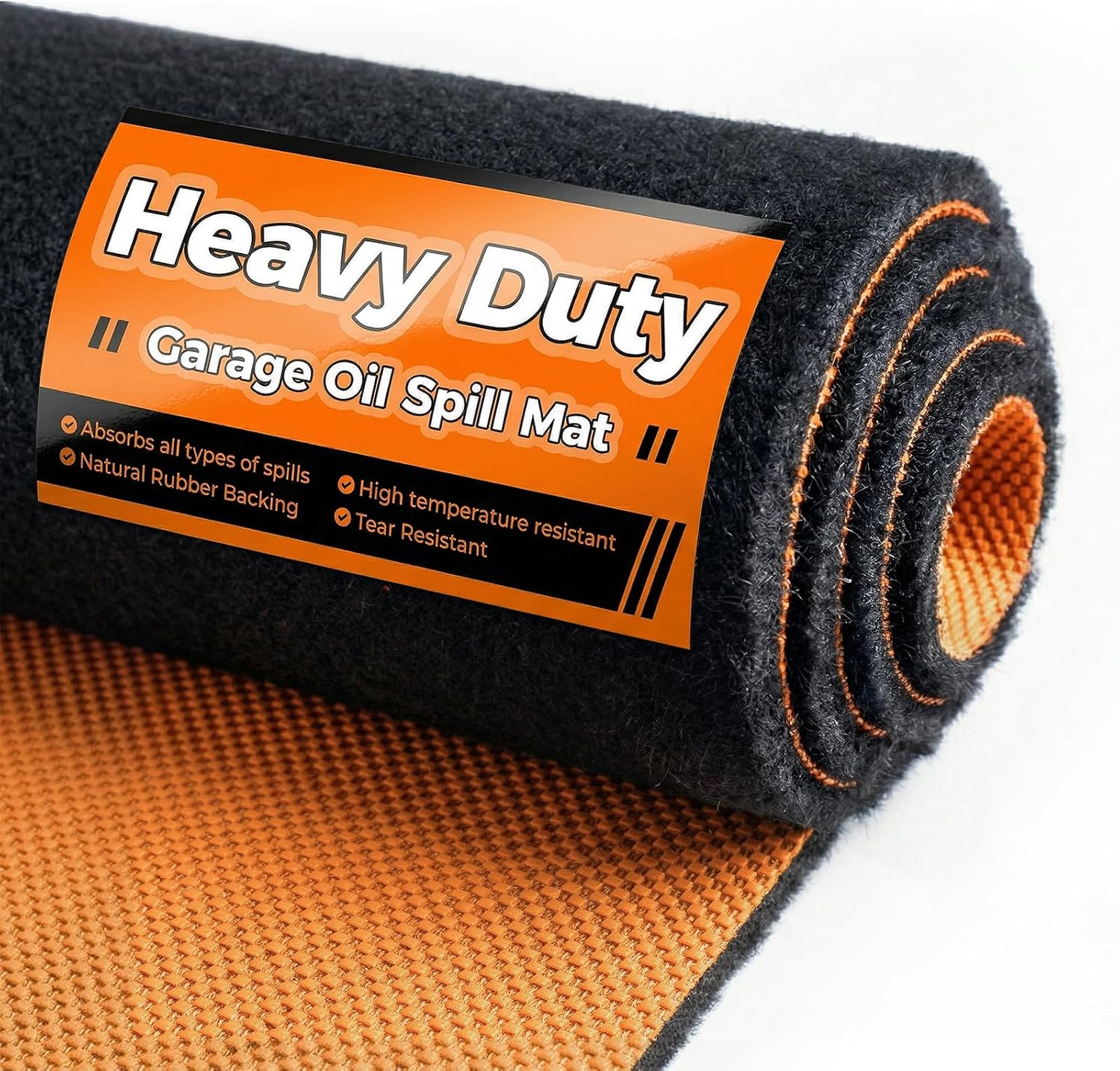 Heavy-Duty Garage Floor Mat, 64x32, Waterproof Oil Spill Mat