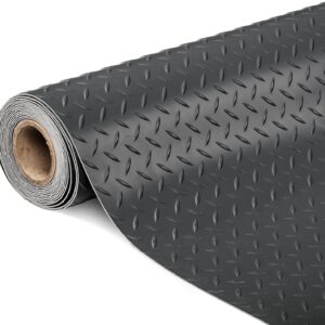 TUFFIOM 7.5x17ft Garage Floor Mat - Heavy Duty PVC Mat