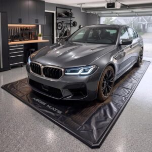 7'9" x 16' Garage Floor Mat – Heavy-Duty Oil Spill Protection