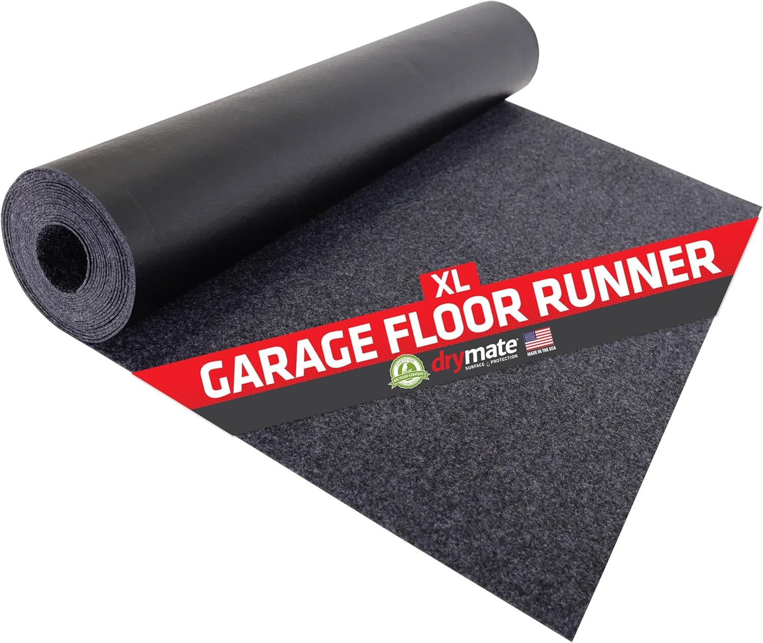 Drymate Garage Floor Runner Mat – 18' x 2'6" Charcoal