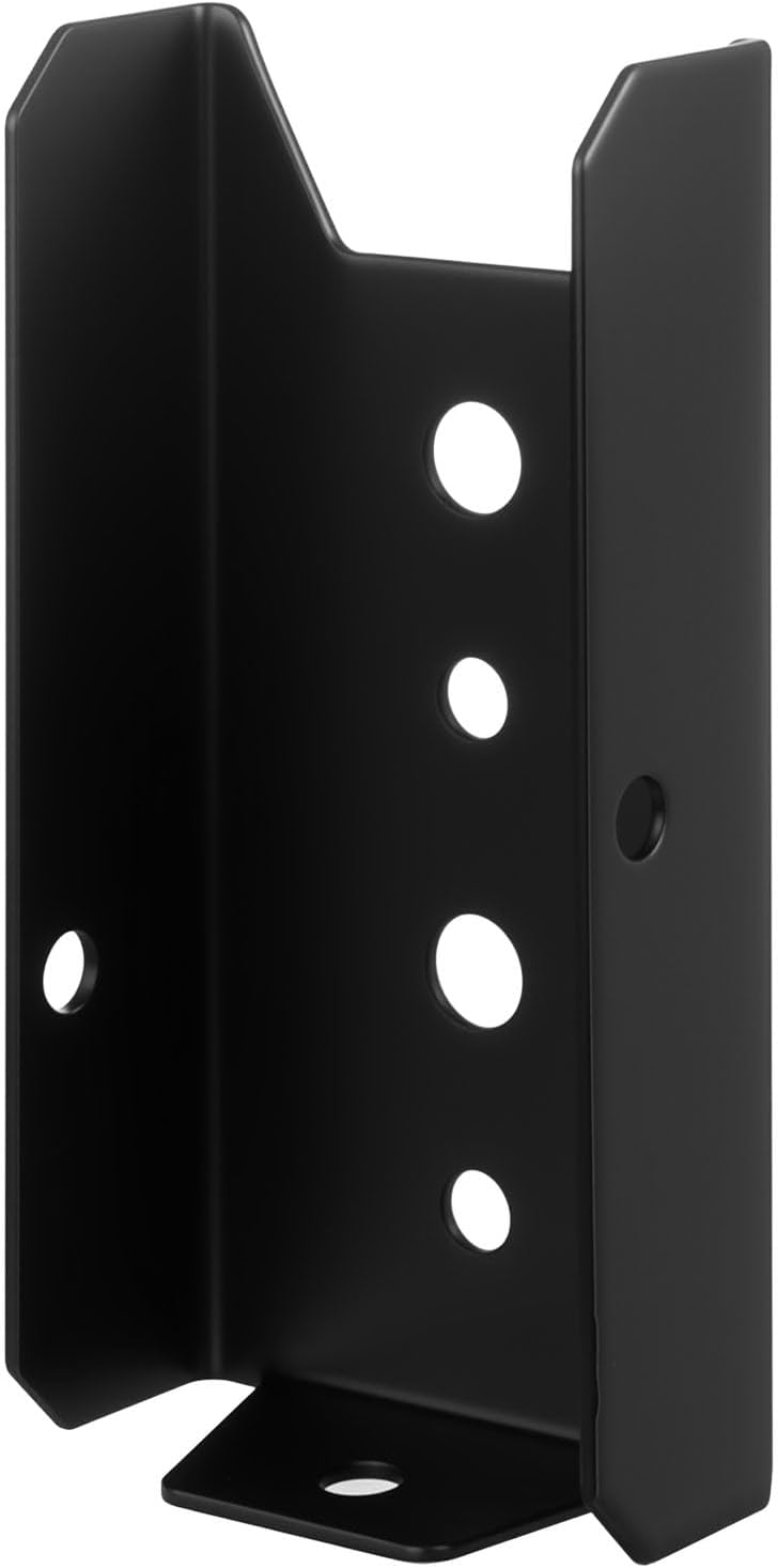 Black 2x4 Fence Brackets, 80-Pack for Wood Posts