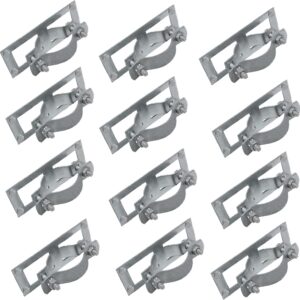 SupConn 2-3/8" Fence Brackets (12-Pack) - Metal Post Connector