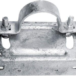 Jake Sales Steel Post to Wood Fence Bracket, 2-3/8" OD, Galvanized
