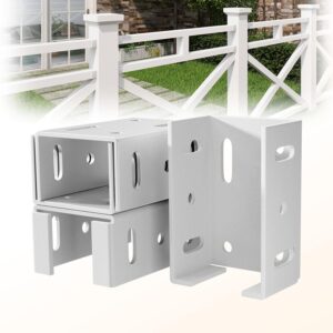 LEVENDOR Heavy-Duty Aluminum Fence Brackets (4pk)