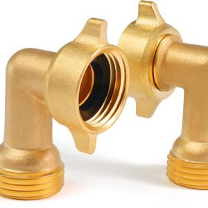 Voltorb 3/4" 90° Brass Hose Elbow (2-Pack)