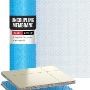 Houseables Tile Underlayment Membrane, 1/8" x 154 Sq Ft