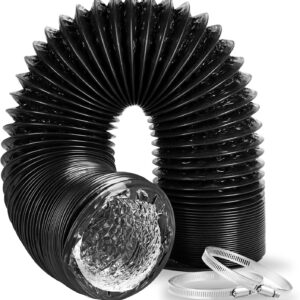 HealSmart 4" Dryer Vent Hose, 25FT Insulated Flex Hose