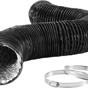 4" Insulated Duct Hose 16FT w/ Clamps - Heavy-Duty