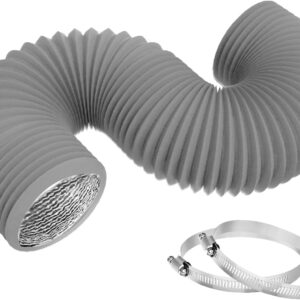 TEAIERXY 4" Dryer Vent Hose 8ft - Flexible Insulated Ducting