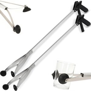 32" Suction Grabber Reacher (2-Pack) - Heavy Duty, Gray