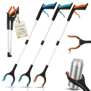 3-Pack Reacher Tool for Seniors & Mobility Aid
