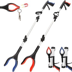 2-Pack 36in Heavy Duty Grabber Tool, Orange & Blue